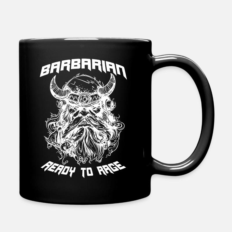 Barbar im RPG Ready To Rage - Tasse einfarbig - Schwarz