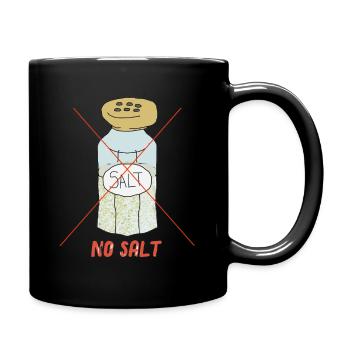 no salt - Full Colour Mug - black - Right