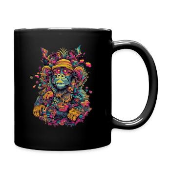 Trippy Monkey - Full Colour Mug - black - Right