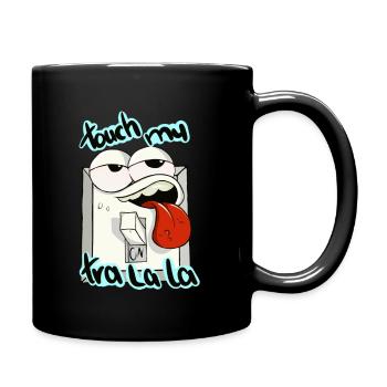 Lichtschalter - Tasse einfarbig - Schwarz - Rechts