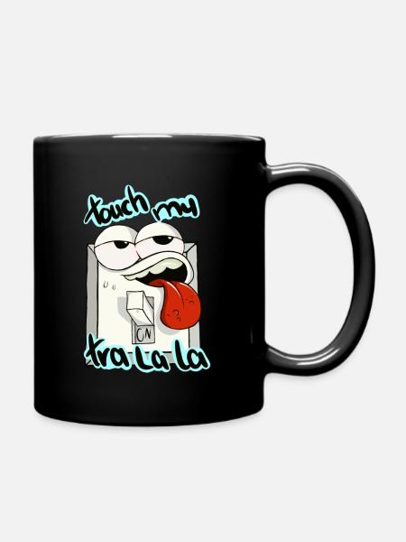 Lichtschalter - Tasse einfarbig - Schwarz