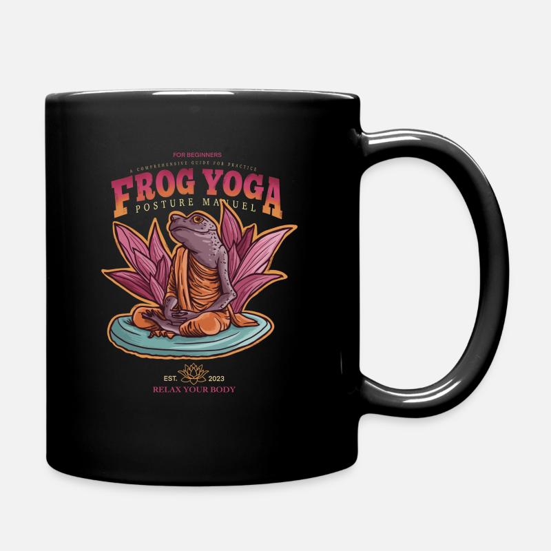 Frog yoga - Mug uni - noir