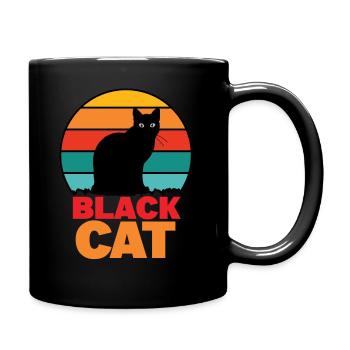 Chat noir -black cat - Mug uni - noir - Droite