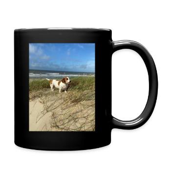 Molly the Dackel - Tasse einfarbig - Schwarz - Rechts