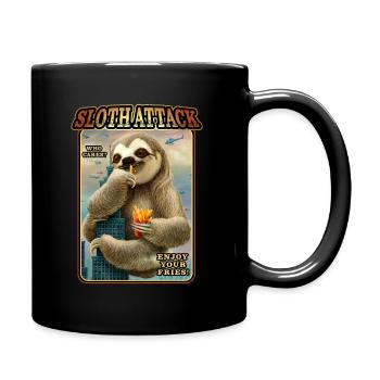 SLOTH ATTACK CHAPTER 1 - Full Colour Mug - black - Right