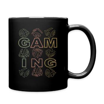 Gaming-color-transparent - Tasse einfarbig - Schwarz - Rechts