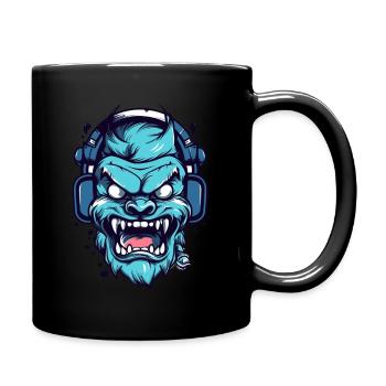 cool gamer - Full Colour Mug - black - Right