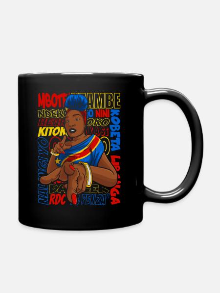 CONGO RDC - Mug uni - noir