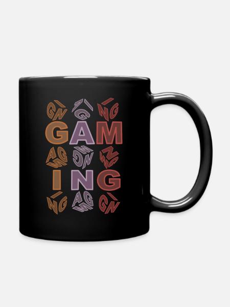 Gaming-colorful-scene - Tasse einfarbig - Schwarz