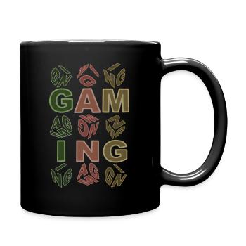 Gaming-colorful - Tasse einfarbig - Schwarz - Rechts