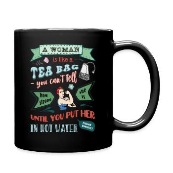 Tribute to strong women - Full Colour Mug - black - Right