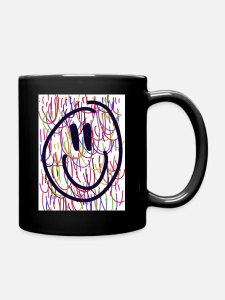Smile - Tasse einfarbig - Schwarz