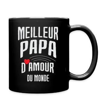 cadeau pour le meilleur Papa d'amour du monde - Mug uni - noir - Droite