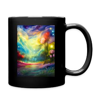 Starry night sky - Full Colour Mug - black - Right