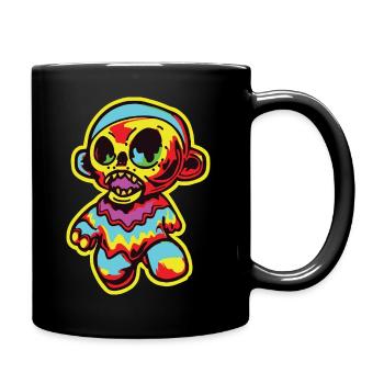 Drôle d’horreur effrayant ours Halloween Terror Bear - Mug uni - noir - Droite