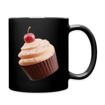 cupcake Muffin - Tasse einfarbig - Schwarz - Rechts