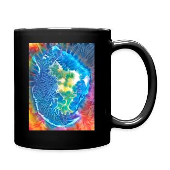 Rainbow Tie-Dye Mayotte - Full Colour Mug - black - Right