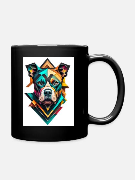 Pitbull bright - Tasse einfarbig - Schwarz