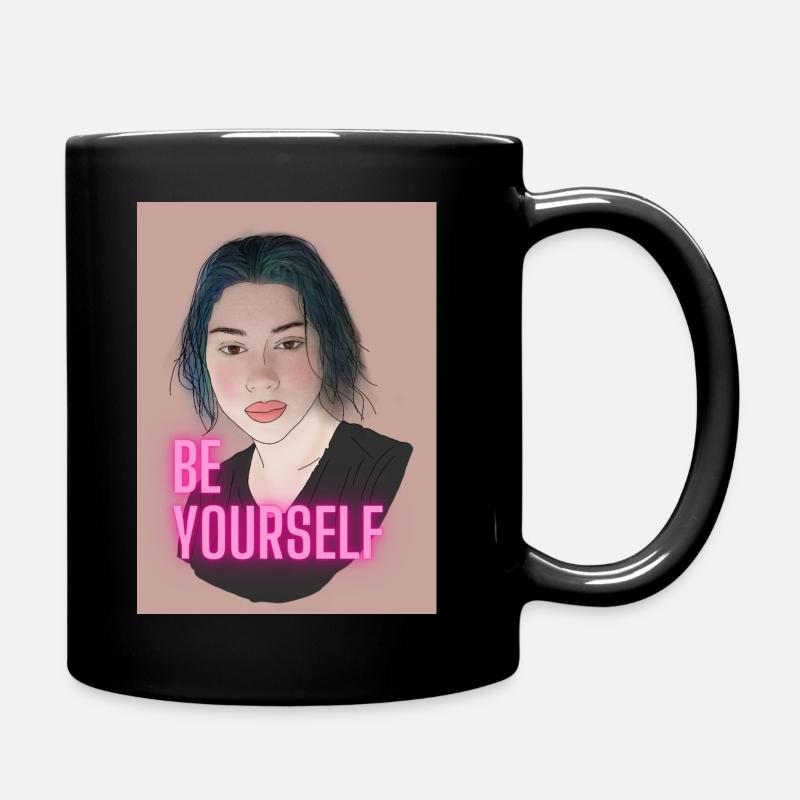 Be Yourself - Full Colour Mug - black