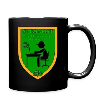 Spezialist Aufklärung Digital - Tasse einfarbig - Schwarz - Rechts