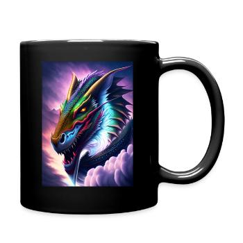 Dragon - Full Colour Mug - black - Right