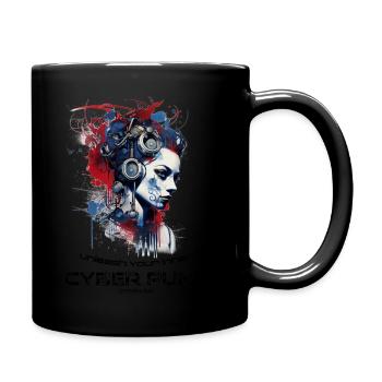 CyberInk Tech-Tattoo 10 - Tasse einfarbig - Schwarz - Rechts
