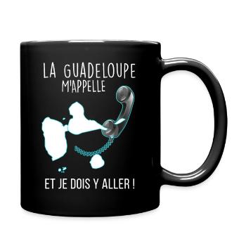 La Guadeloupe en Ligne Cadeau Humour - Mug uni - noir - Droite
