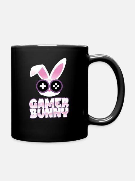 GAMER BUNNY - Full Colour Mug - black
