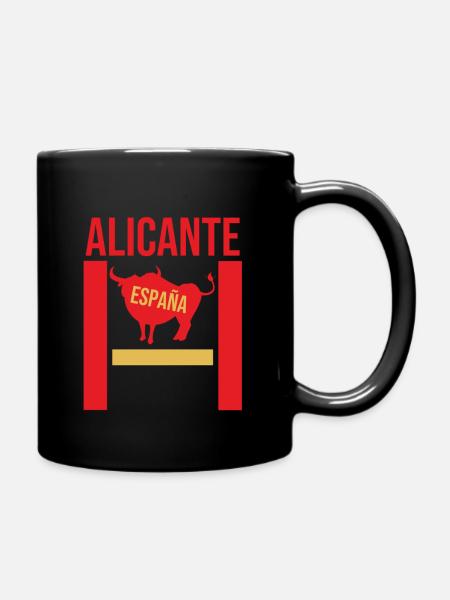 Alicante Stierkampf Souvenir - Tasse einfarbig - Schwarz
