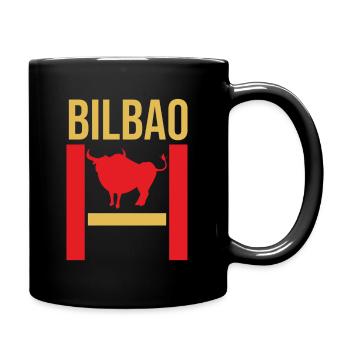 Das schönste Bilbao Souvenir - Tasse einfarbig - Schwarz - Rechts