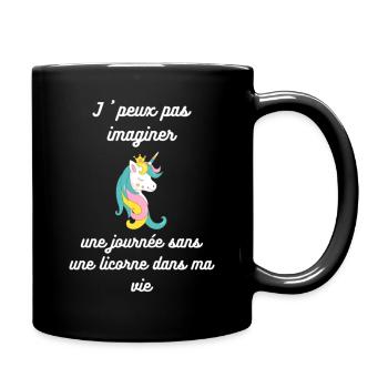 Je ne peux pas imaginer une journée t shirt - Mug uni - noir - Droite
