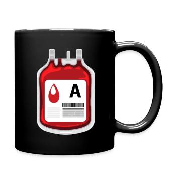 BLOOD TYPE A - Full Colour Mug - black - Right