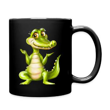 Happy croc - Full Colour Mug - black - Right