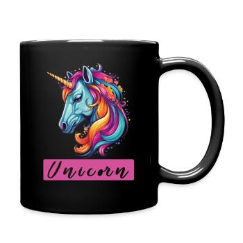 Unicorn - Full Colour Mug - black - Right