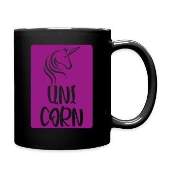 Unicorn - Full Colour Mug - black - Right
