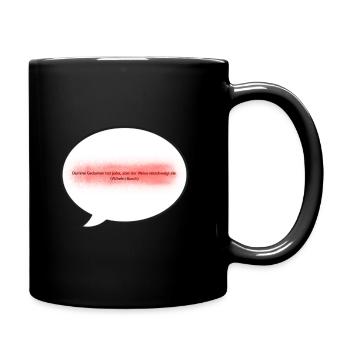 Dumme Gedanken... - Tasse einfarbig - Schwarz - Rechts