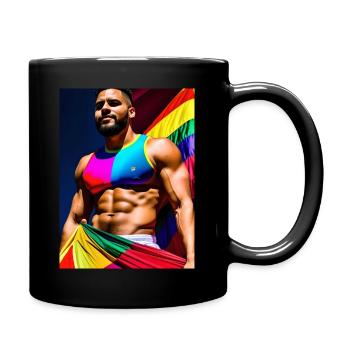 Lgbtq Gay - Tasse einfarbig - Schwarz - Rechts