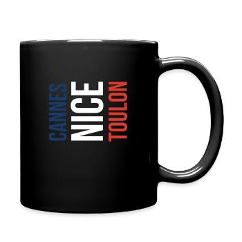Cannes Toulon Nice Souvenir - Full Colour Mug - black - Right