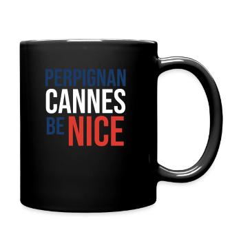 Klassisches Perpignan Mitbringsel - Tasse einfarbig - Schwarz - Rechts