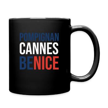Pompignan Cannes be Nice - Tasse einfarbig - Schwarz - Rechts