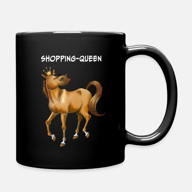 Shopping-Queen - Tasse einfarbig - Schwarz
