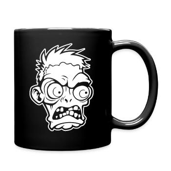 Zombie Untoter Halloween Horror - Tasse einfarbig - Schwarz - Rechts