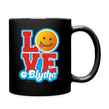 Blythe Love With Smiley - Full Colour Mug - black - Right
