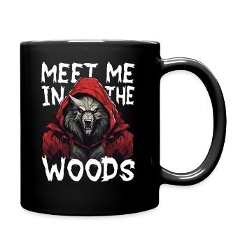 Wolf Wolves Werewolf Werewolves Fairy Tale Little Red Riding Hood - Full Colour Mug - black - Right