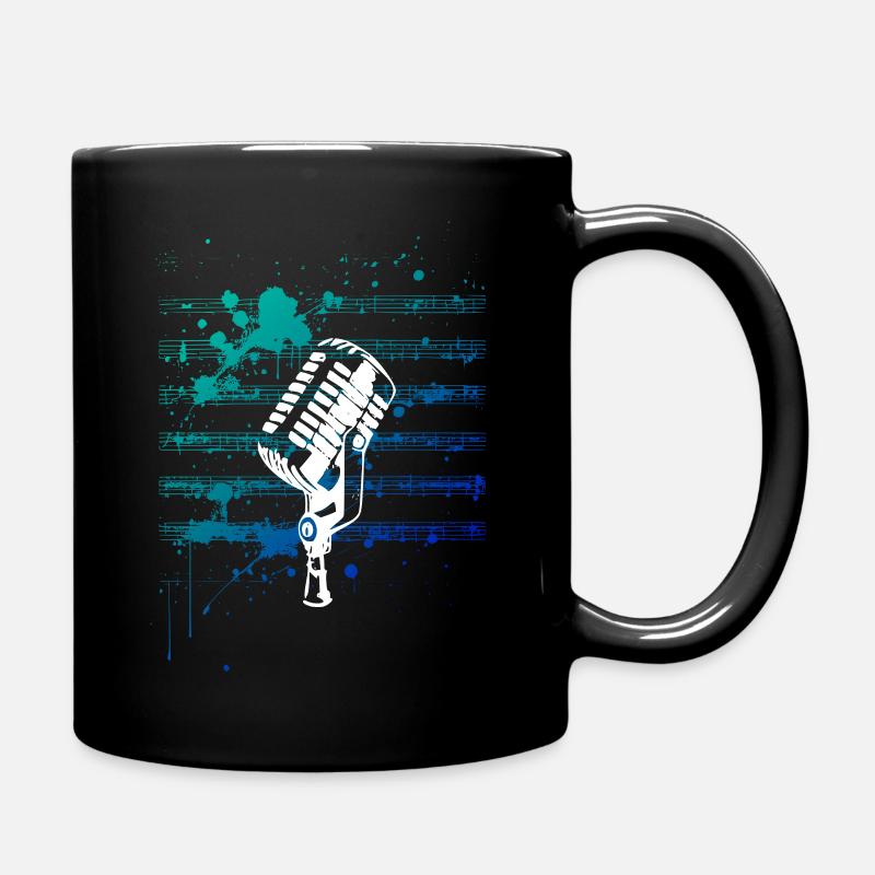 say it with micro - Tasse einfarbig - Schwarz