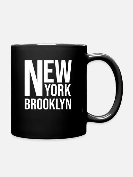 New York Brooklyn Fischerhut Brooklyn Bucket Hat - Tasse einfarbig - Schwarz