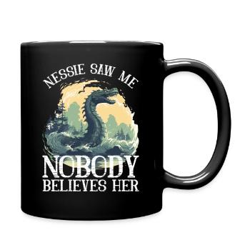 Nessie Loch Ness Monster Monster Scotland - Full Colour Mug - black - Right