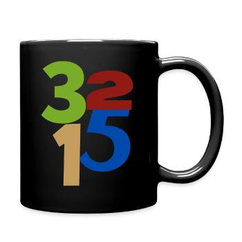 LOVE - Tasse einfarbig - Schwarz - Rechts
