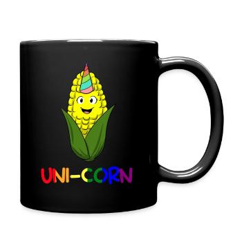 Uni-corn Bauer - Tasse einfarbig - Schwarz - Rechts