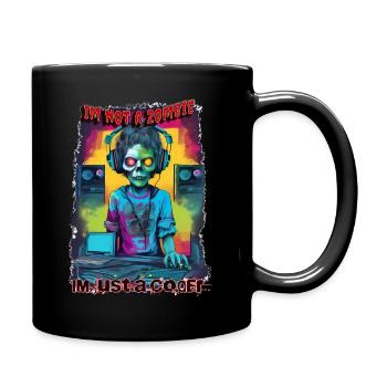 zombie coder - Full Colour Mug - black - Right
